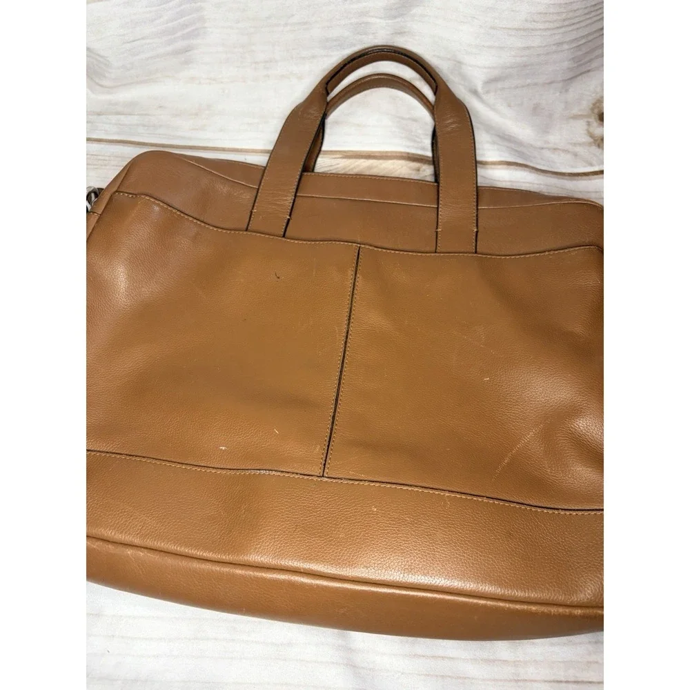 Coach Bleecker Slim Business Bag 70901 Brown Briefcase Men's Laptop Case‎ Travel